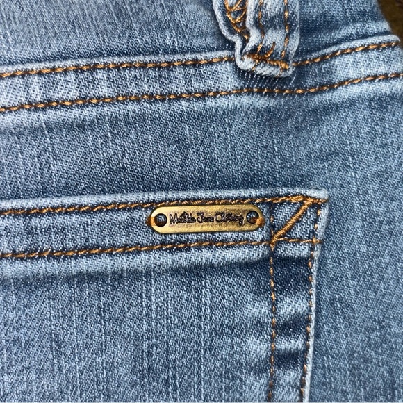 MATILDA JANE Just Imagine Taylor Straight Leg Floral Cuff Jean Size 8 - Picture 10 of 14